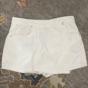 Zara Crisp White Skort, Denim